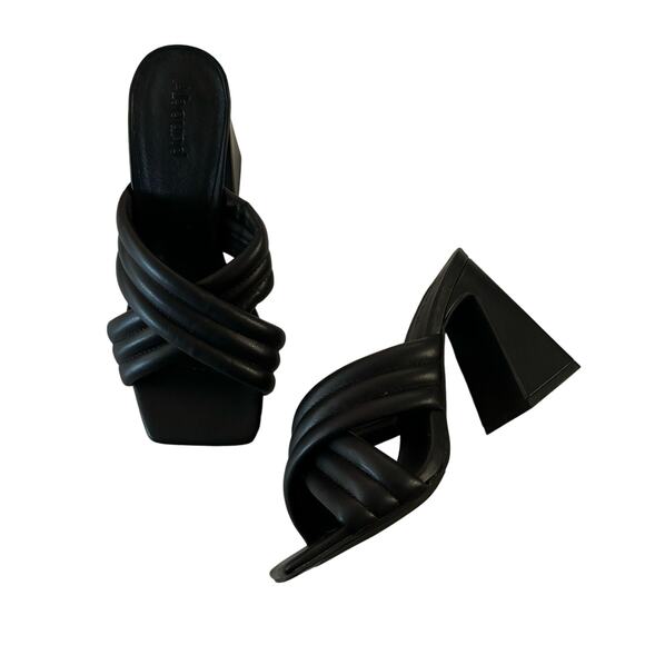 Abound Women’s Black Block Heel Crossover Strap Heels Sandals Size 6.5 - Picture 1 of 7